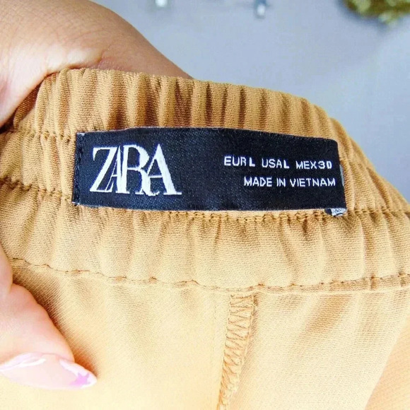 Zara tan pants women's L - Picture 4 of 5